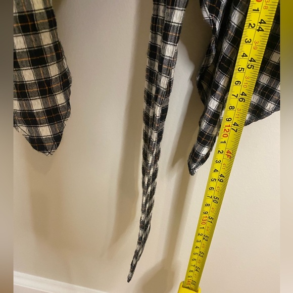 Alice + Olivia Cellie Handkerchief Midi Dress in Shaw Plaid Size SP - Picture 9 of 11